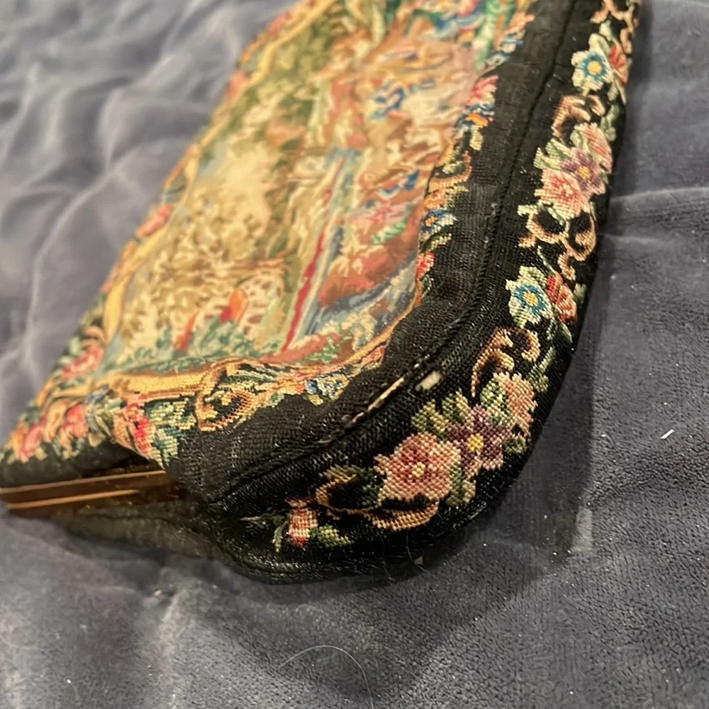 Vintage needlepoint purse, original owner! - Picture 5 of 6